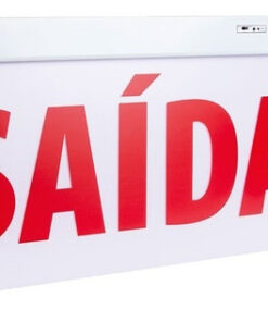 Placa Sinalização Saída Emergência Face Simples