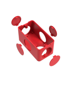 Condulete de 5 Entradas Vermelha de 1/2 E 3/4