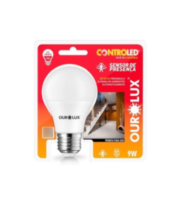 Lâmpada Controled  9W Sensor de Presença 6500K
