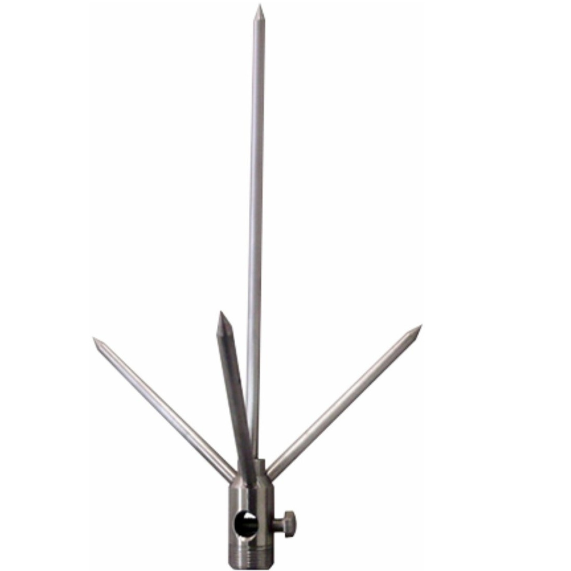 Captor Franklin Para Raio 4 Pontas, 1 Descida Latão Niquelado - Imagem 2