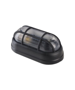 Luminária Tartaruga E-27 Policarbonato Preta